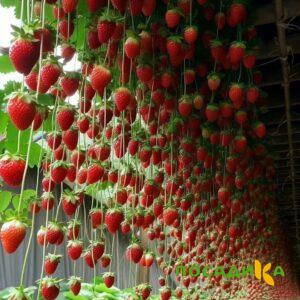 Клубника ампельная Анастасия купить по цене от 370р. в интернет-магазине «Посадика» с доставкой почтой в в Малгобеке и по всей России – [изображение №1].